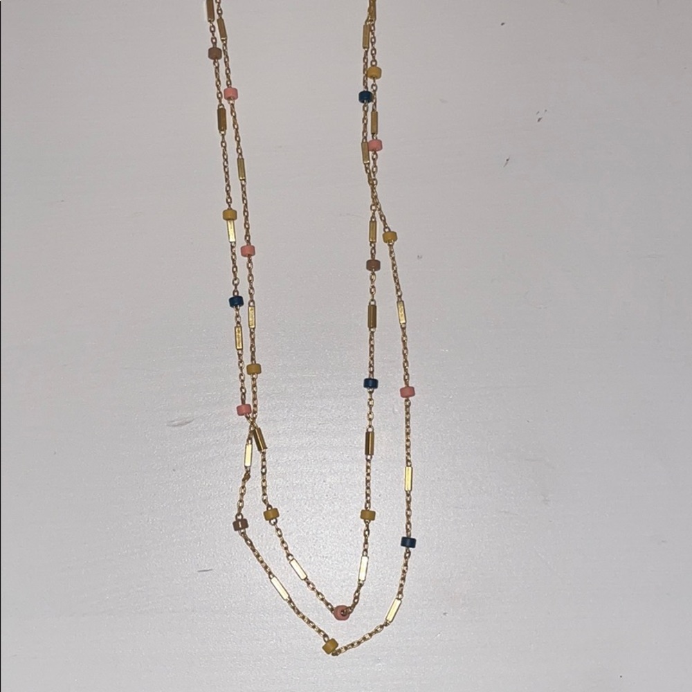 Madewell Layered beaded necklace